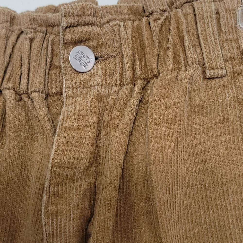 12th Tribe Sandstorm Camel High-Waisted Corduroy Pants - Picture 2 of 9